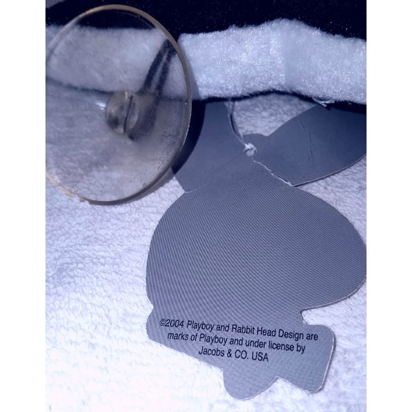 Playboy MINI Black Original Bunny Shaped Pillow - Picture 4 of 6